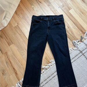 MOTHER Lil Insider Crop Step Fray